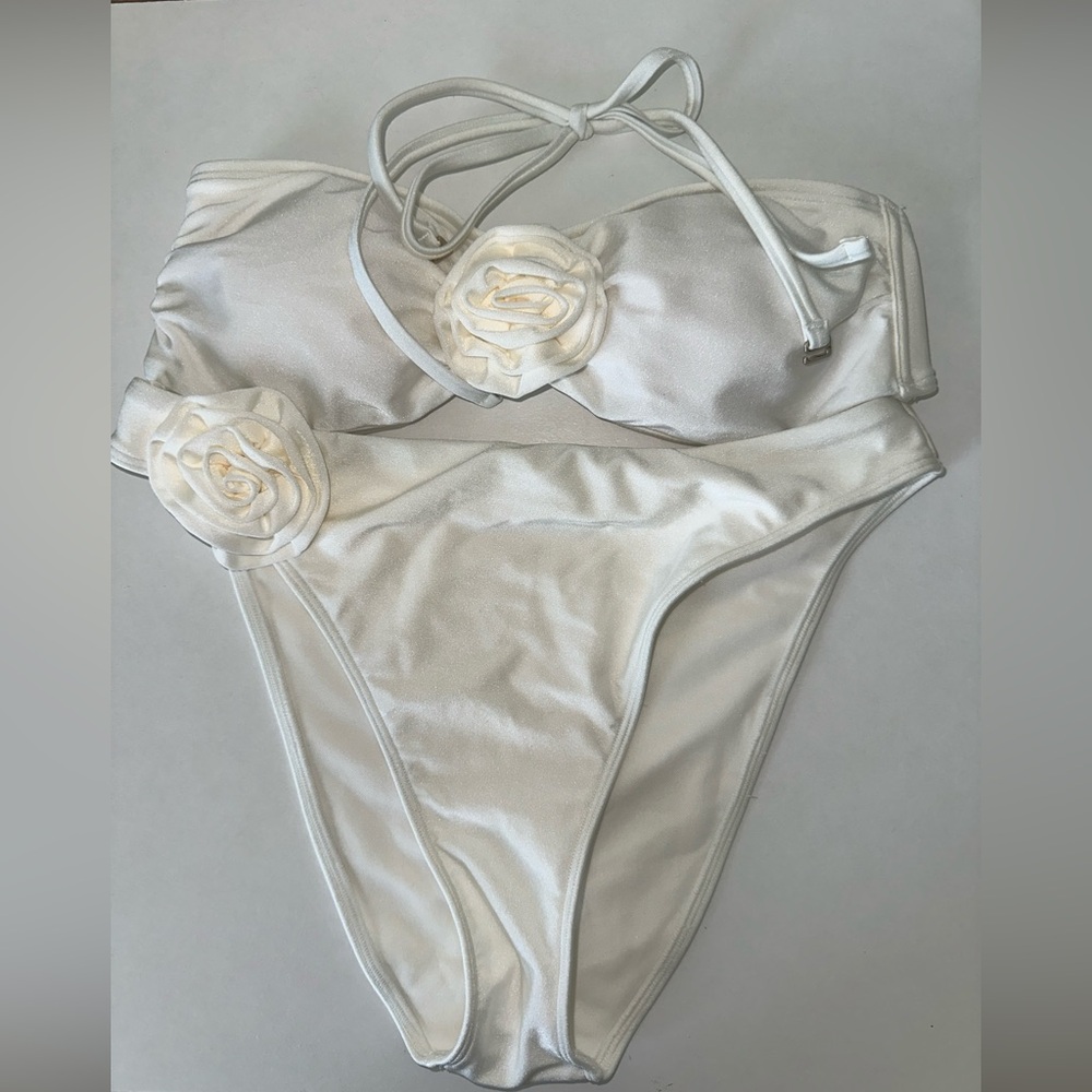 Abercrombie bridal two piece swim suit